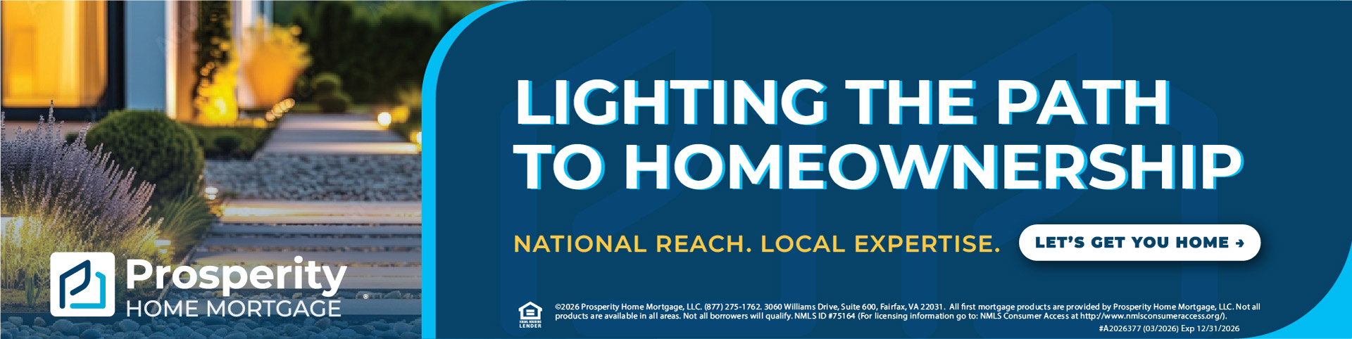 Prosperity Home Mortgage, lighting the path to homeownership